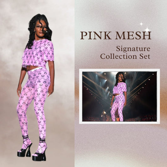 Pink Mesh Signature Collection Set